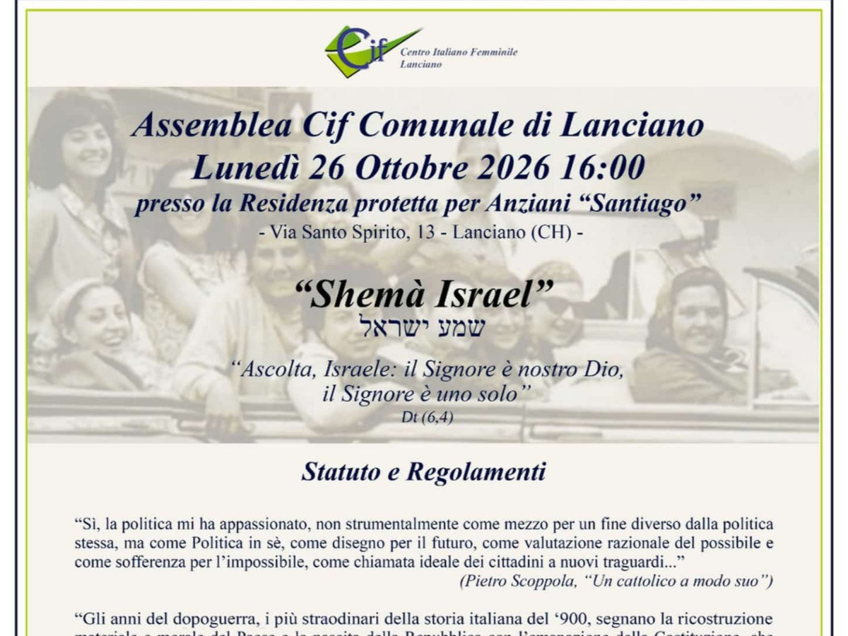 CIF LANCIANO Assemblea CIF Comunale