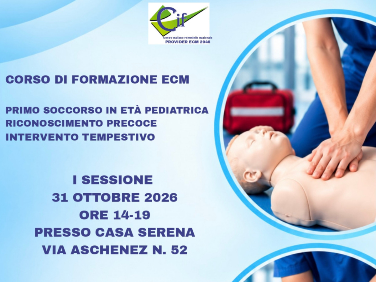 Primo soccorso in età pediatrica riconoscimento precoce intervento tempestivo